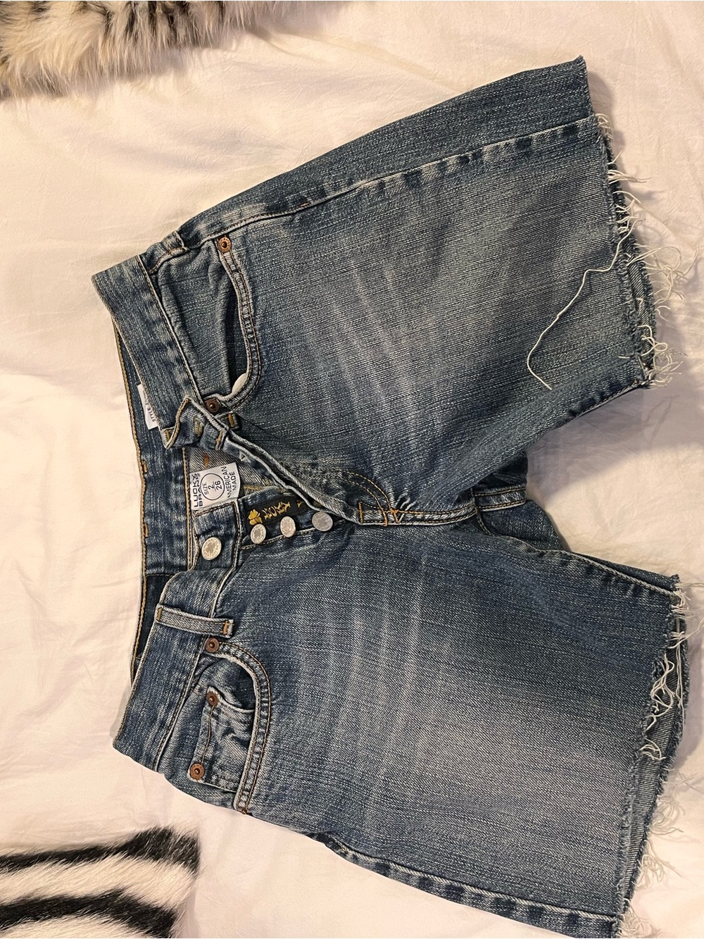 Lucky Brand Cutoff Shorts - Medium Blue